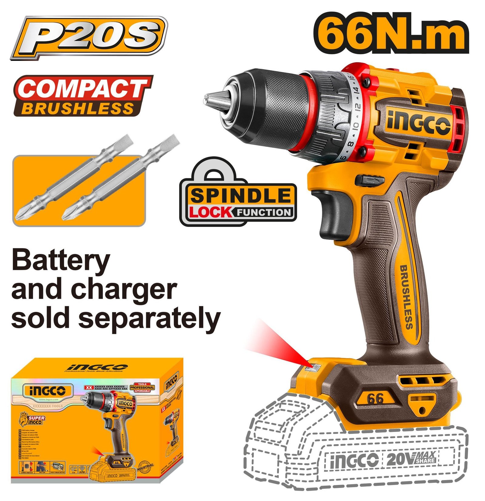 Compact Brushless Cordless Drill